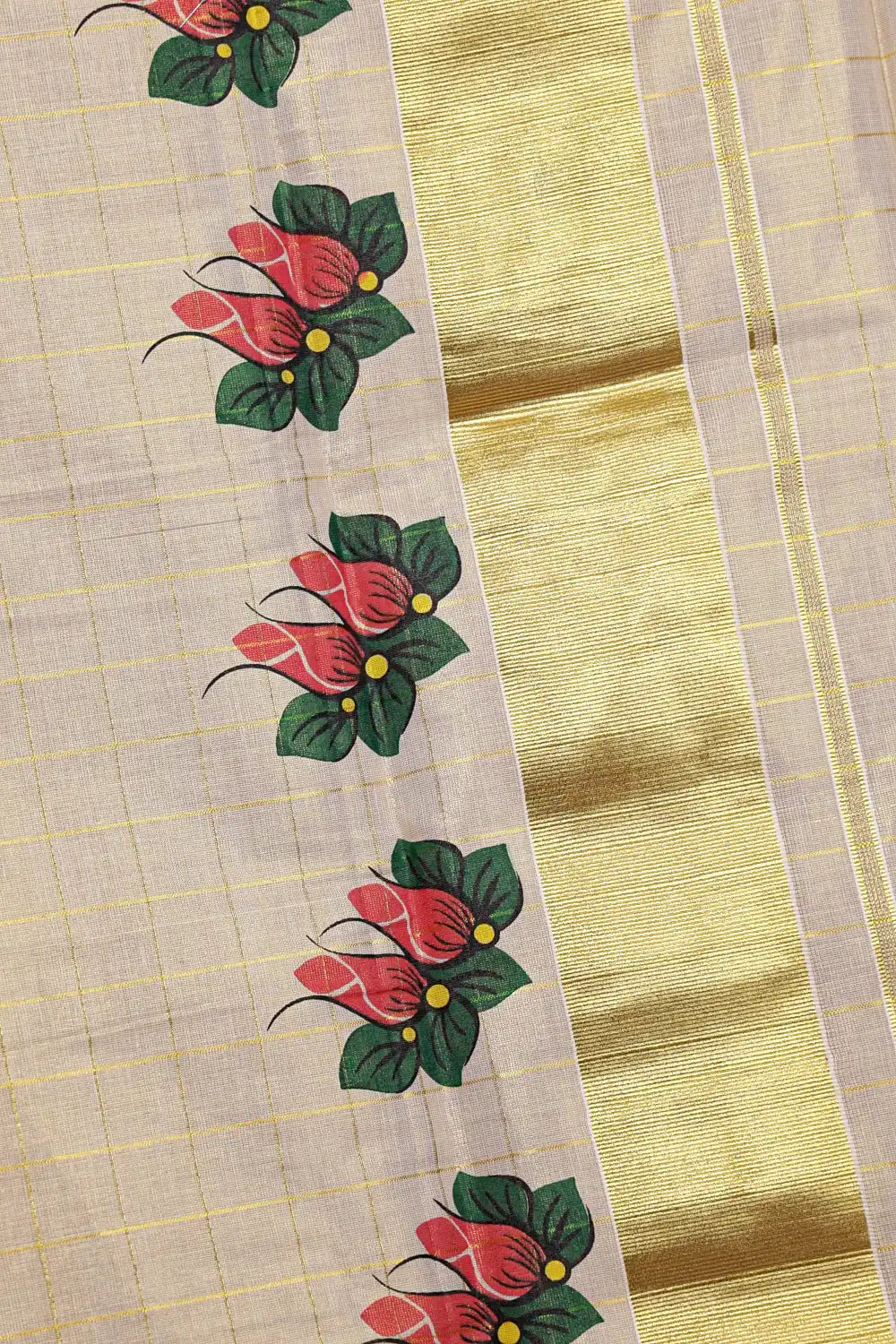Golden Tissue Kerala Set Mundu