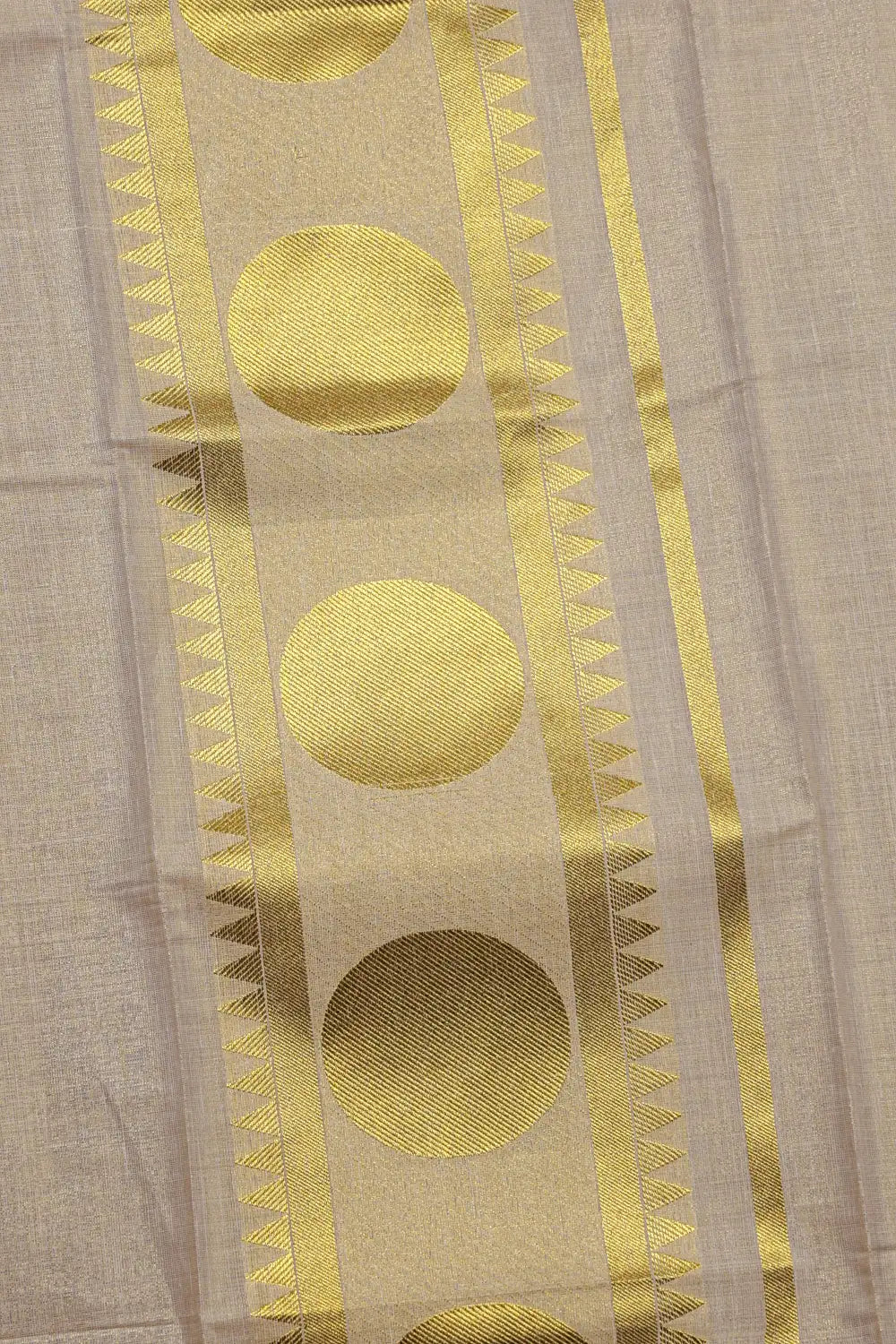 Golden Tissue Kerala Set Mundu