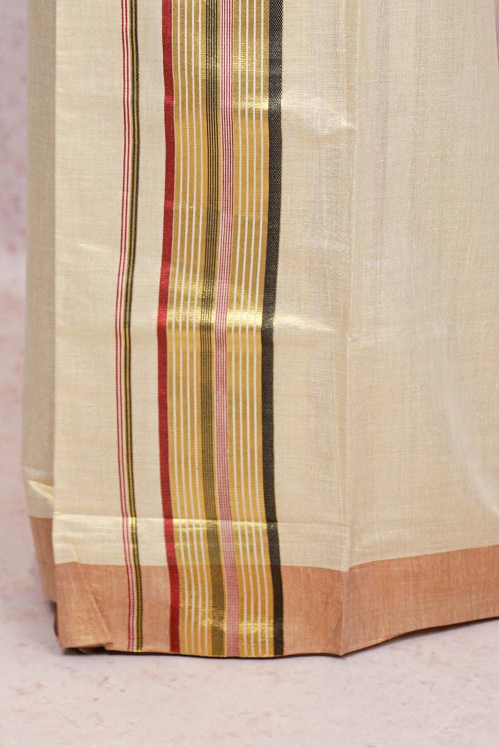 Golden Tissue Kerala Set Mundu