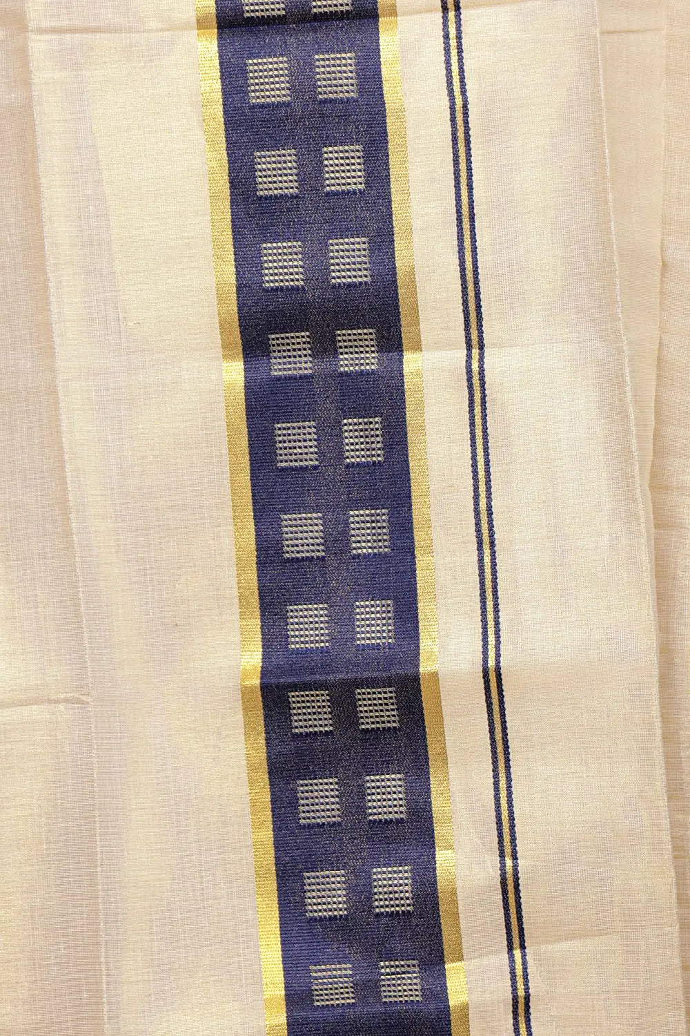 Golden Tissue Kerala Set Mundu