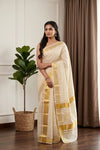 Golden Tissue Kerala Set Mundu