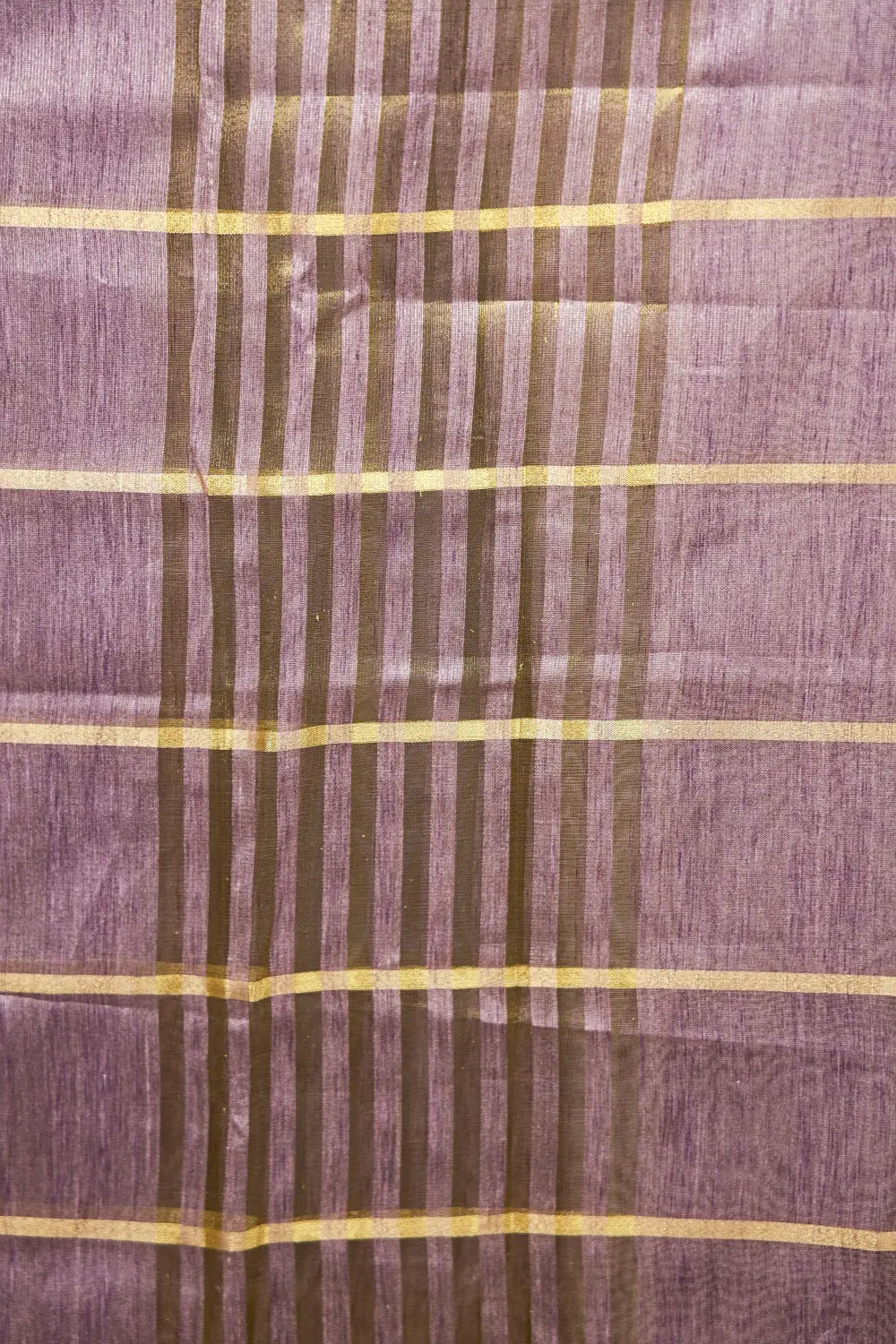 Lavender Semi Silk Lines Unstitched Churidhar Material