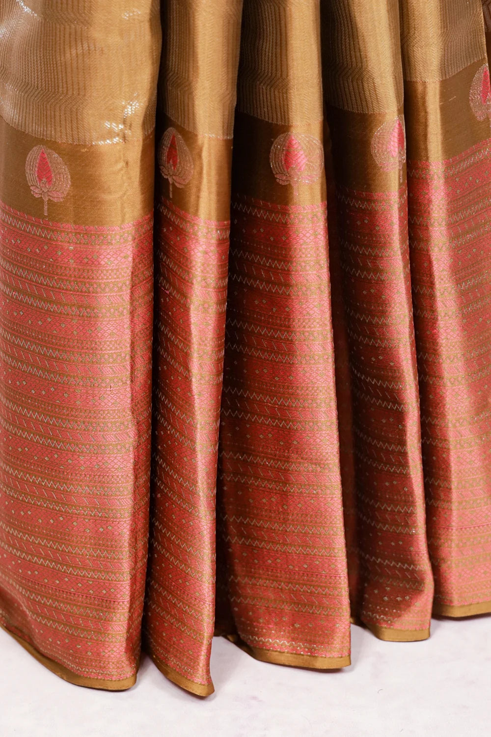 Saddle Brown Color Kancheepuram Silk Saree