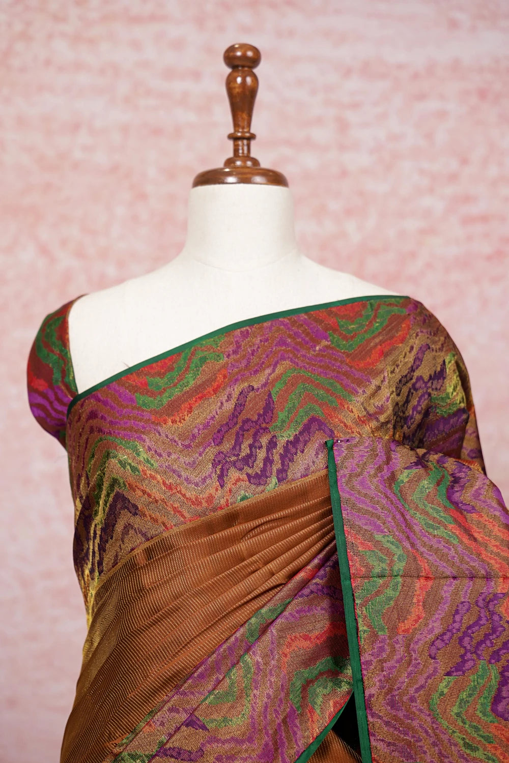 Saddle Brown Color Kancheepuram Silk Saree