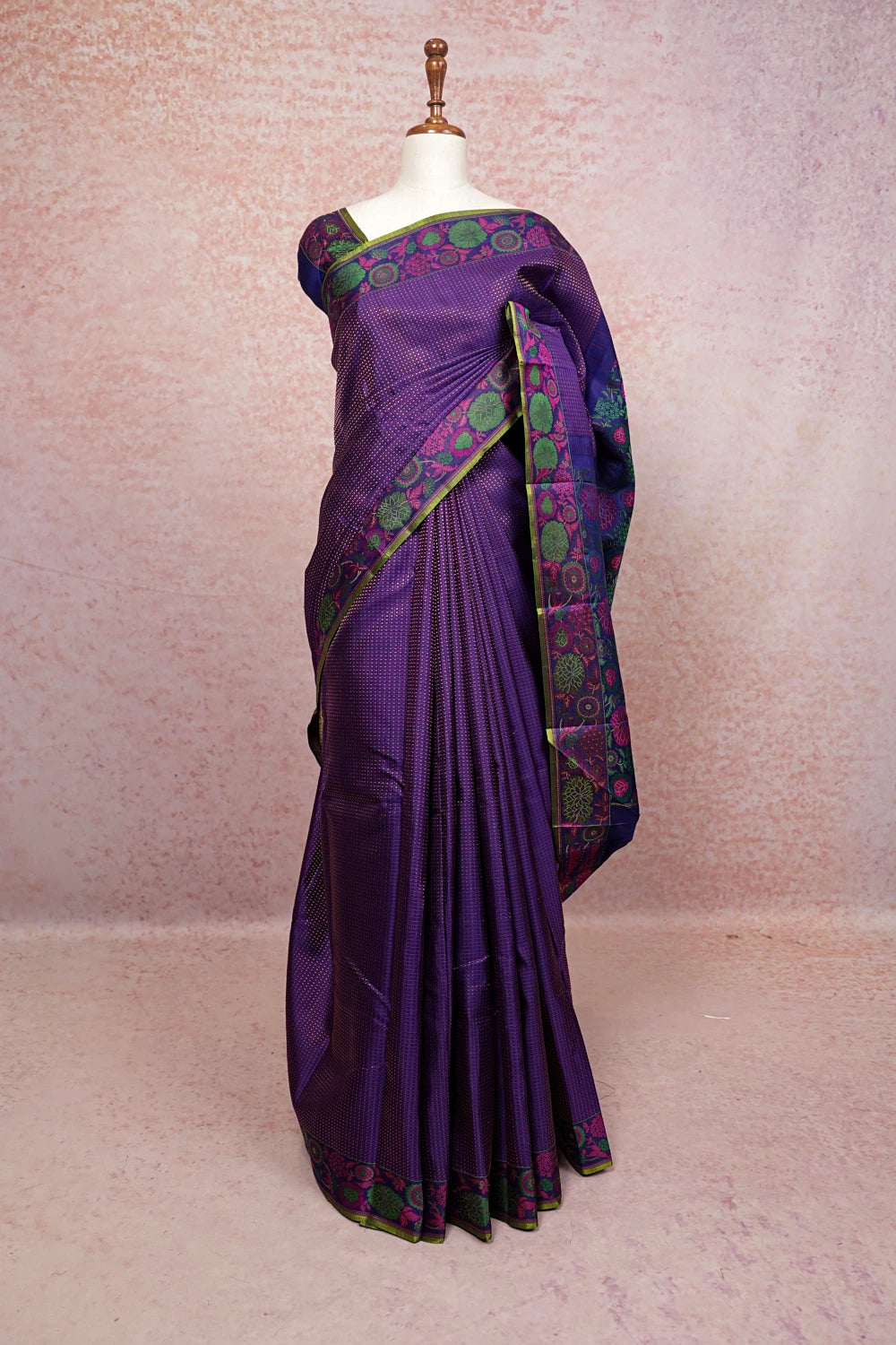 Royal Purple Kancheepuram Silk Saree