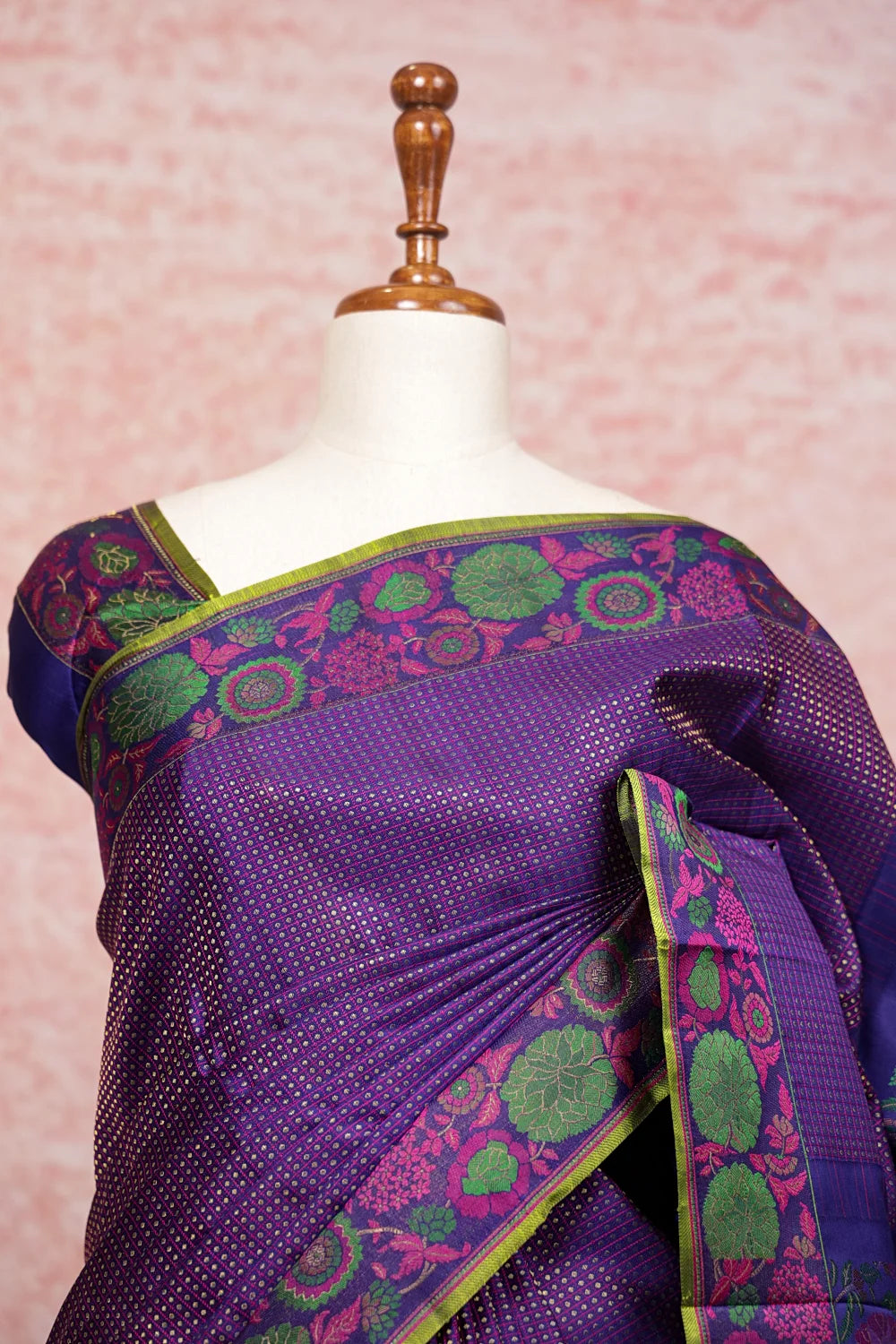 Royal Purple Kancheepuram Silk Saree