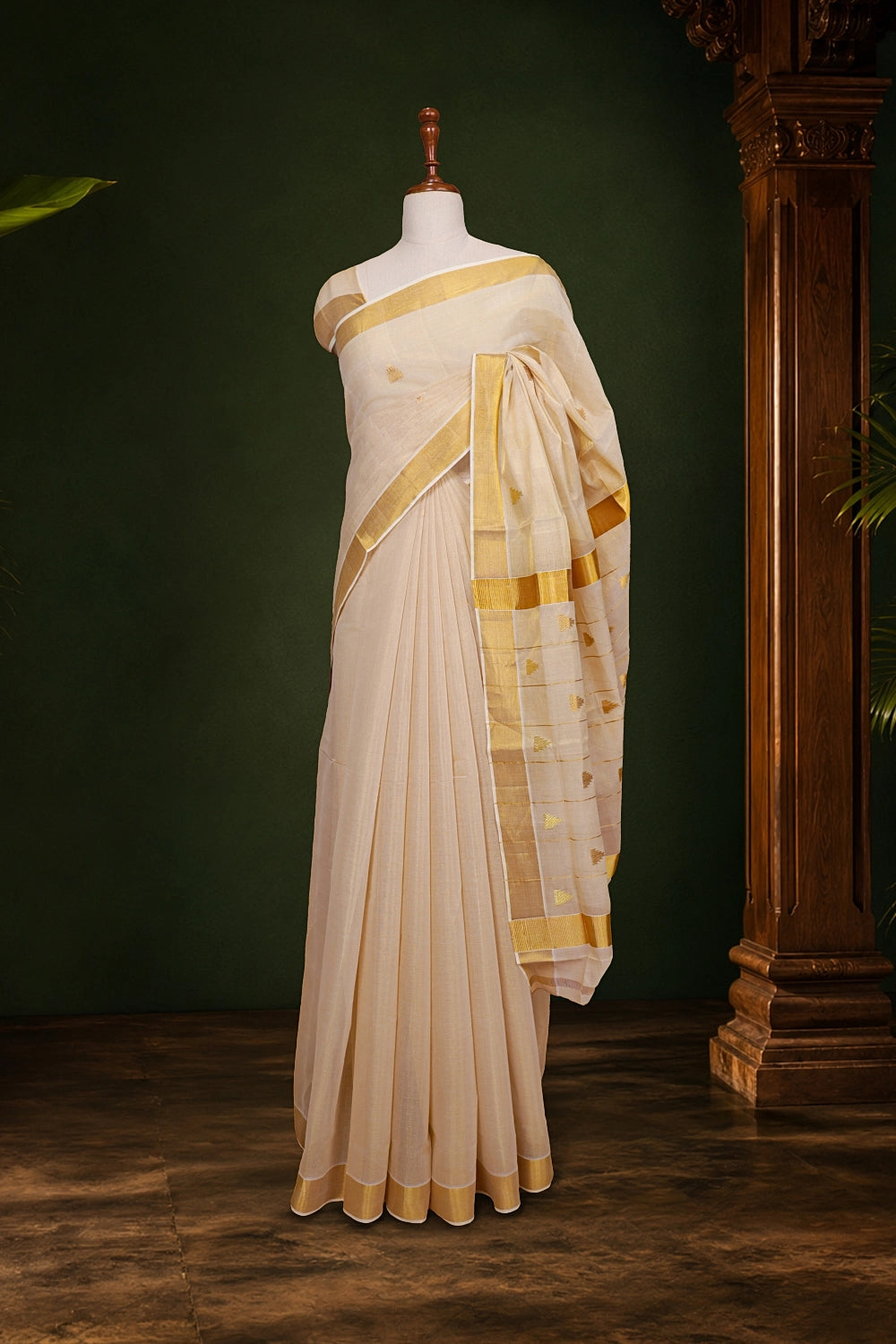 Golden Tissue Kerala Saree
