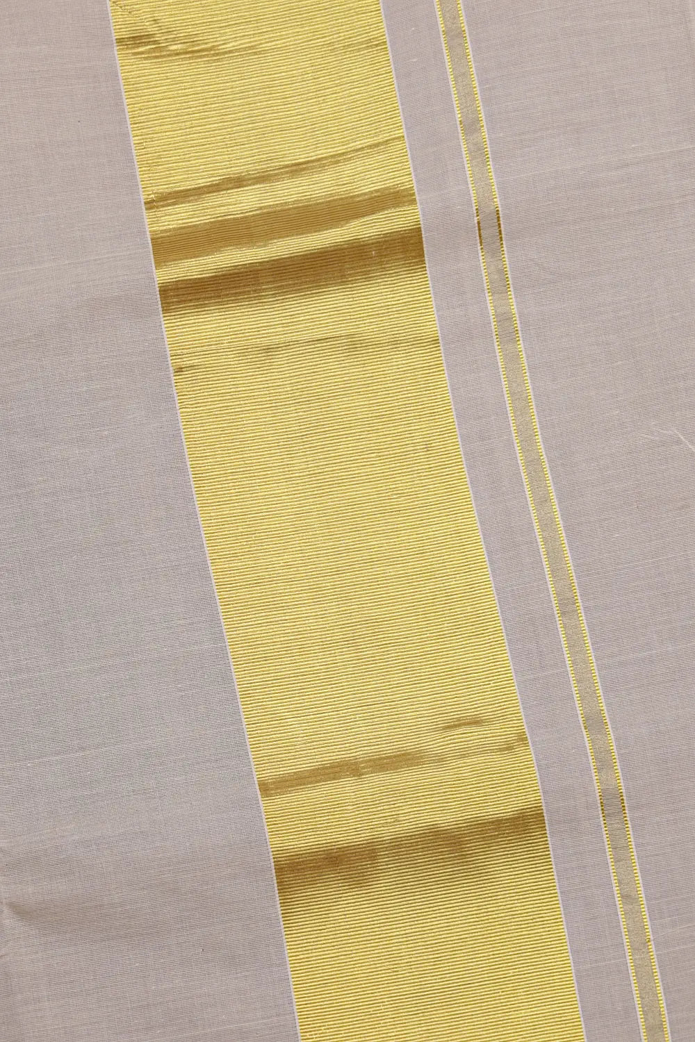 Off White Cotton Kerala Saree