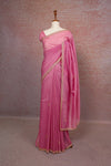 Onion Pink Crush Organza Saree - Seematti