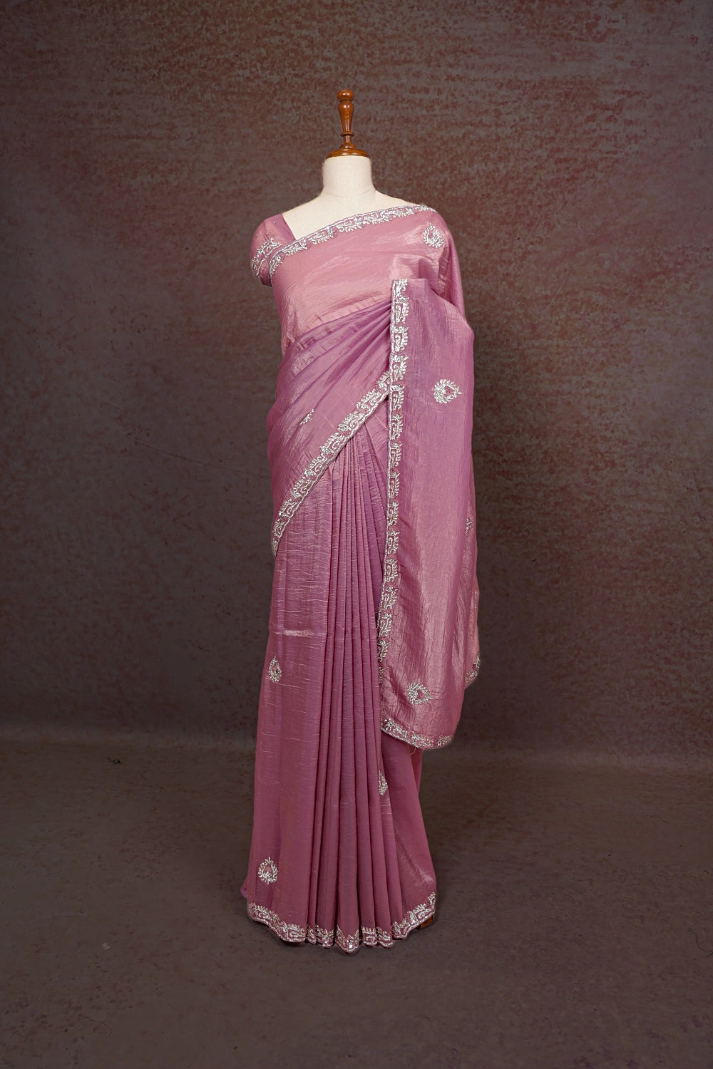 Light Lavender Organza Saree