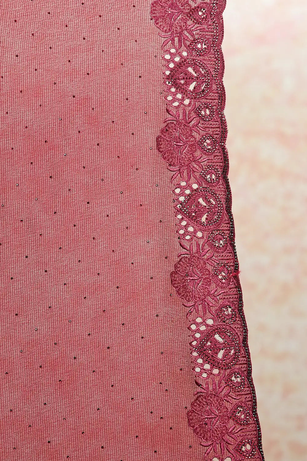 Wine Georgette Saree