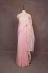 Baby Pink Tissue Organza Saree - Seematti