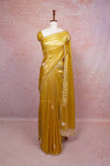 Mustard Yellow Tissue Organza Saree - Seematti