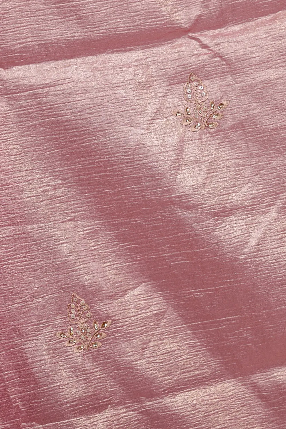 Lotus Pink Crush Organza Saree