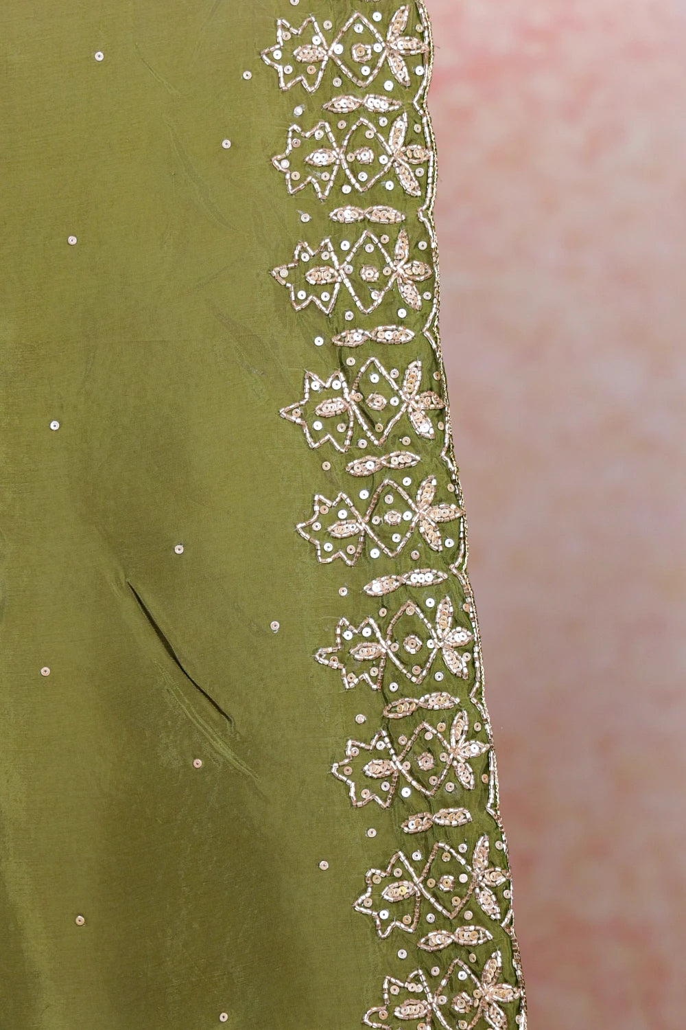 Leaf Green Georgette Saree