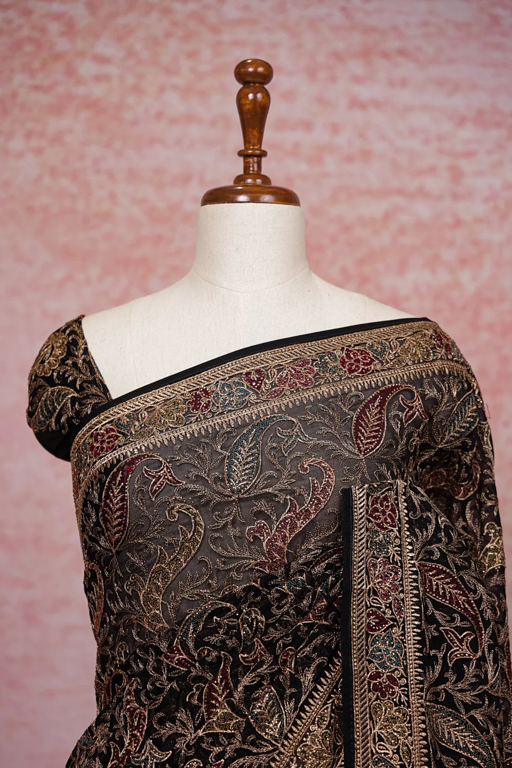 Black Georgette Saree