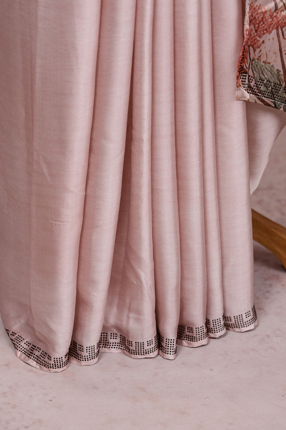 Baby Pink Modal Silk Saree