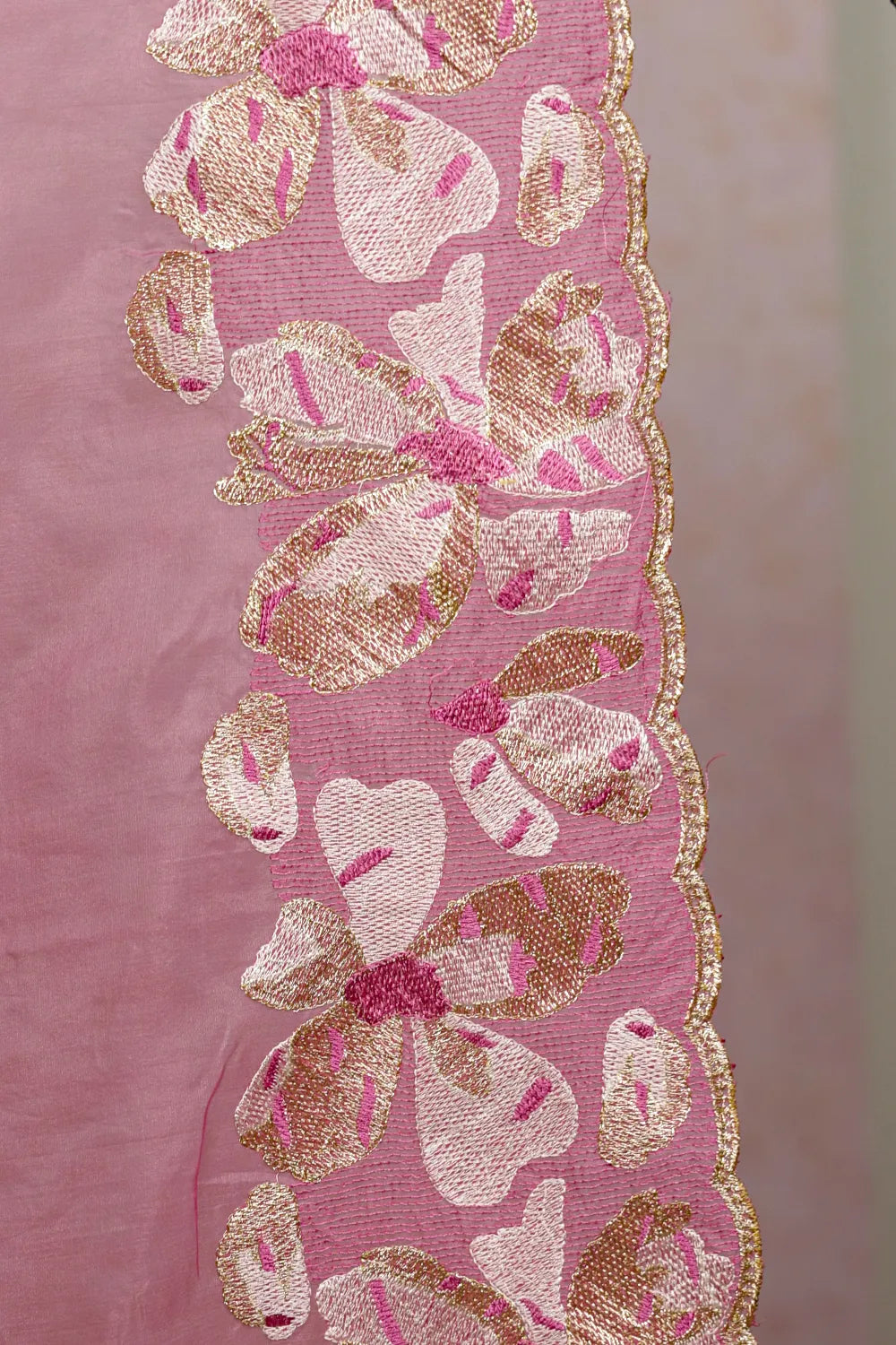 Milk Rose Organza Saree