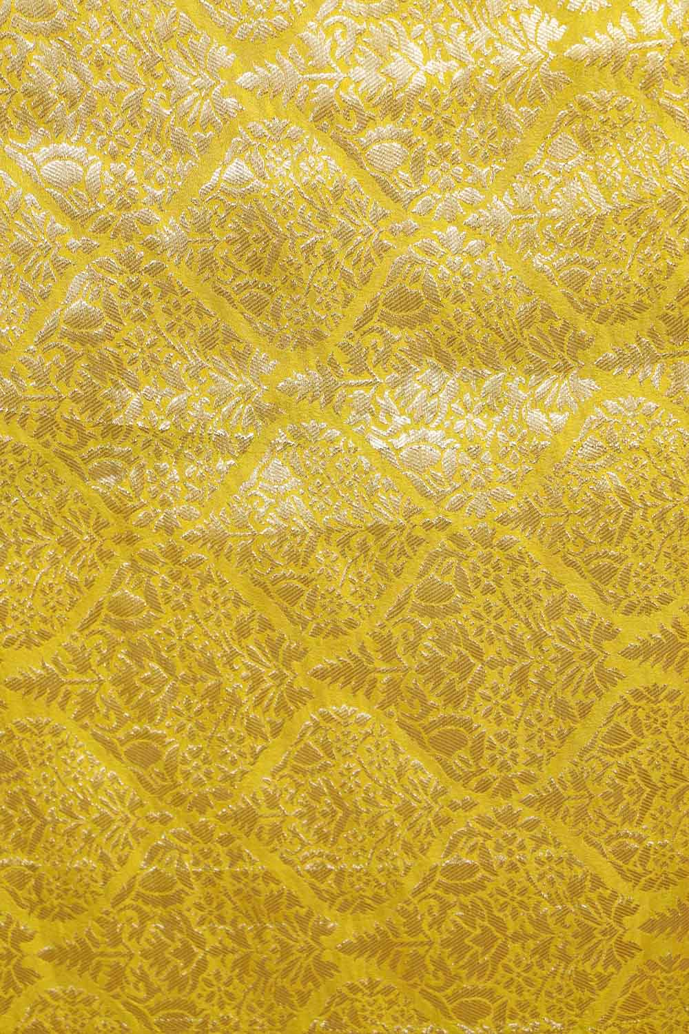 Brown Semi Banarasi Saree