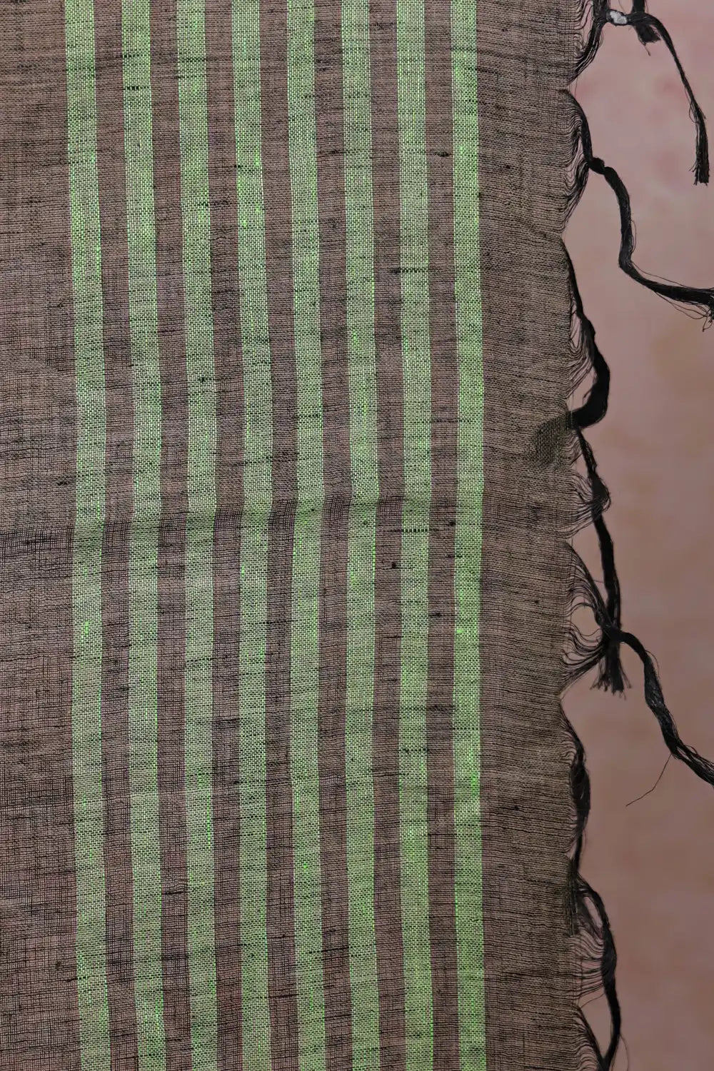 Black Semi Jute Saree