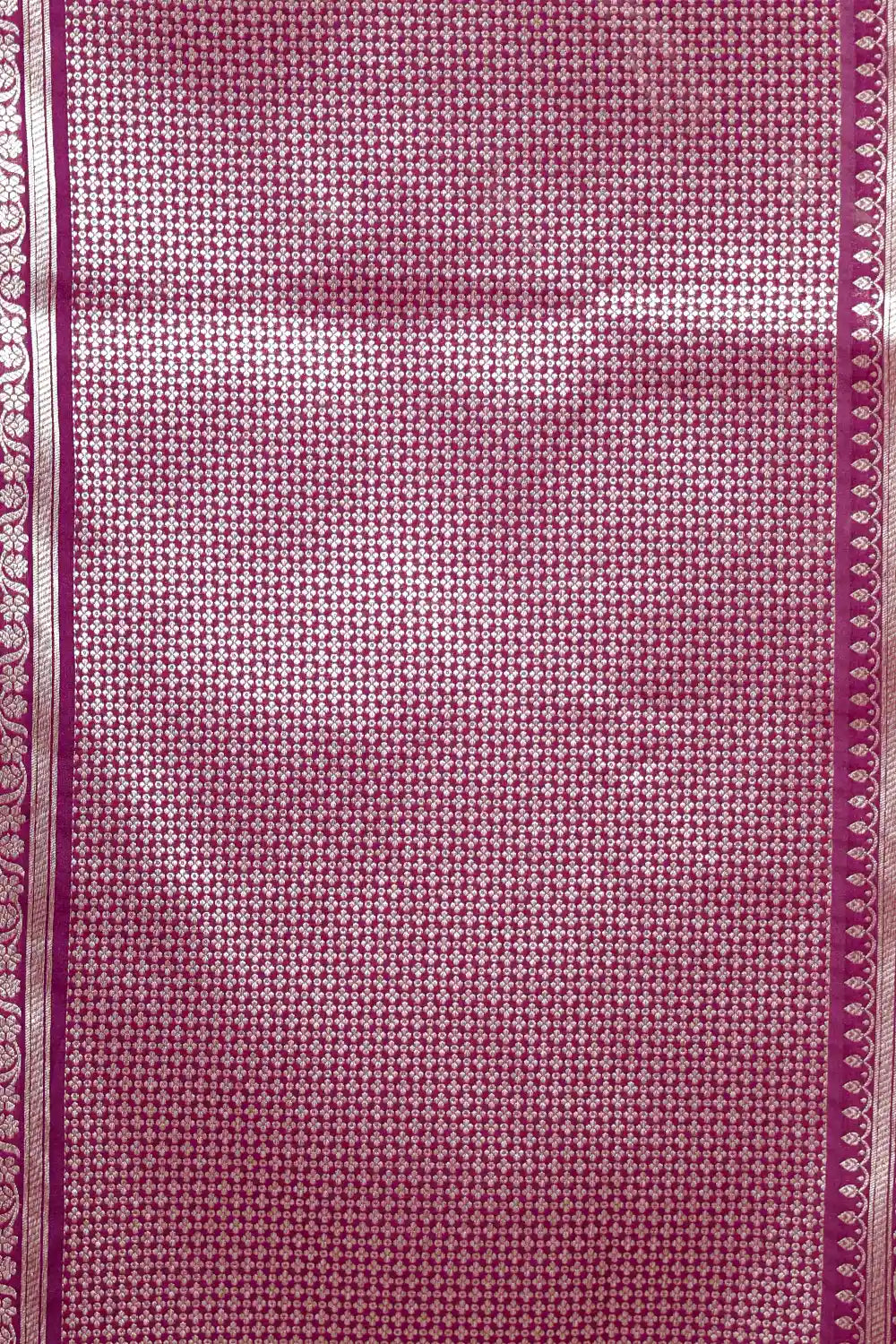 Purple Semi Banarasi Saree