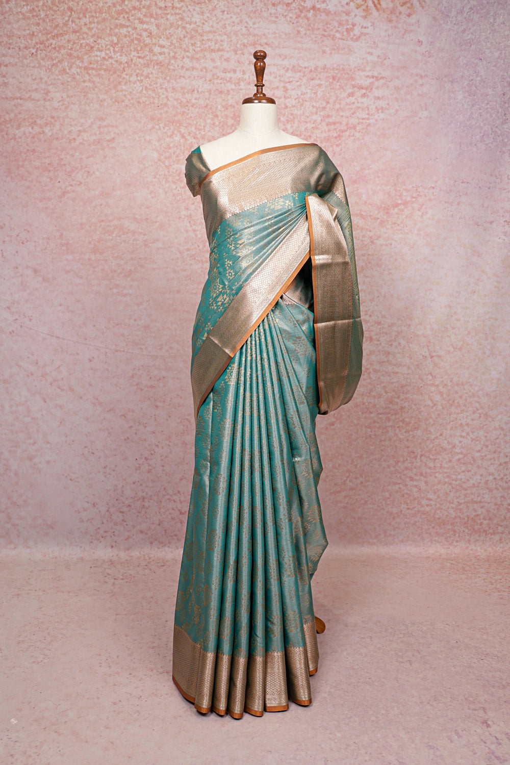 Light Green Semi Tissue Saree