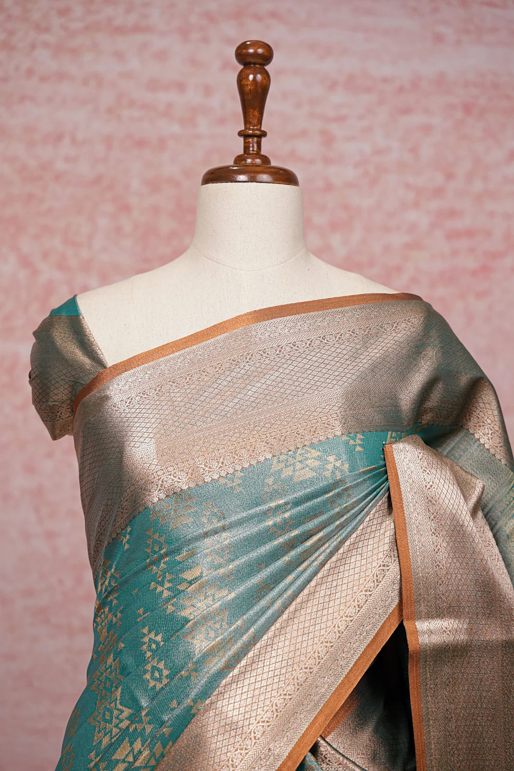 Light Green Semi Tissue Saree