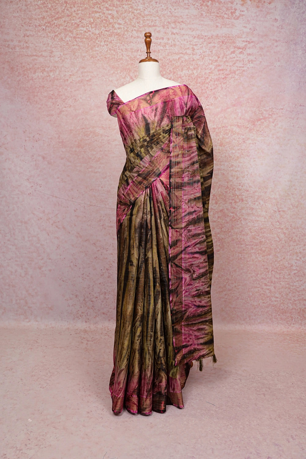 Multi Color Semi Tussar Saree