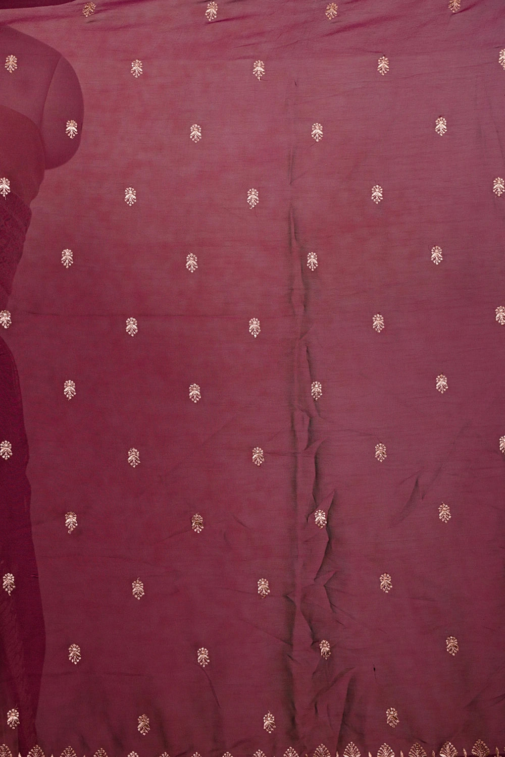 Golden Color Tissue Dhavani Set