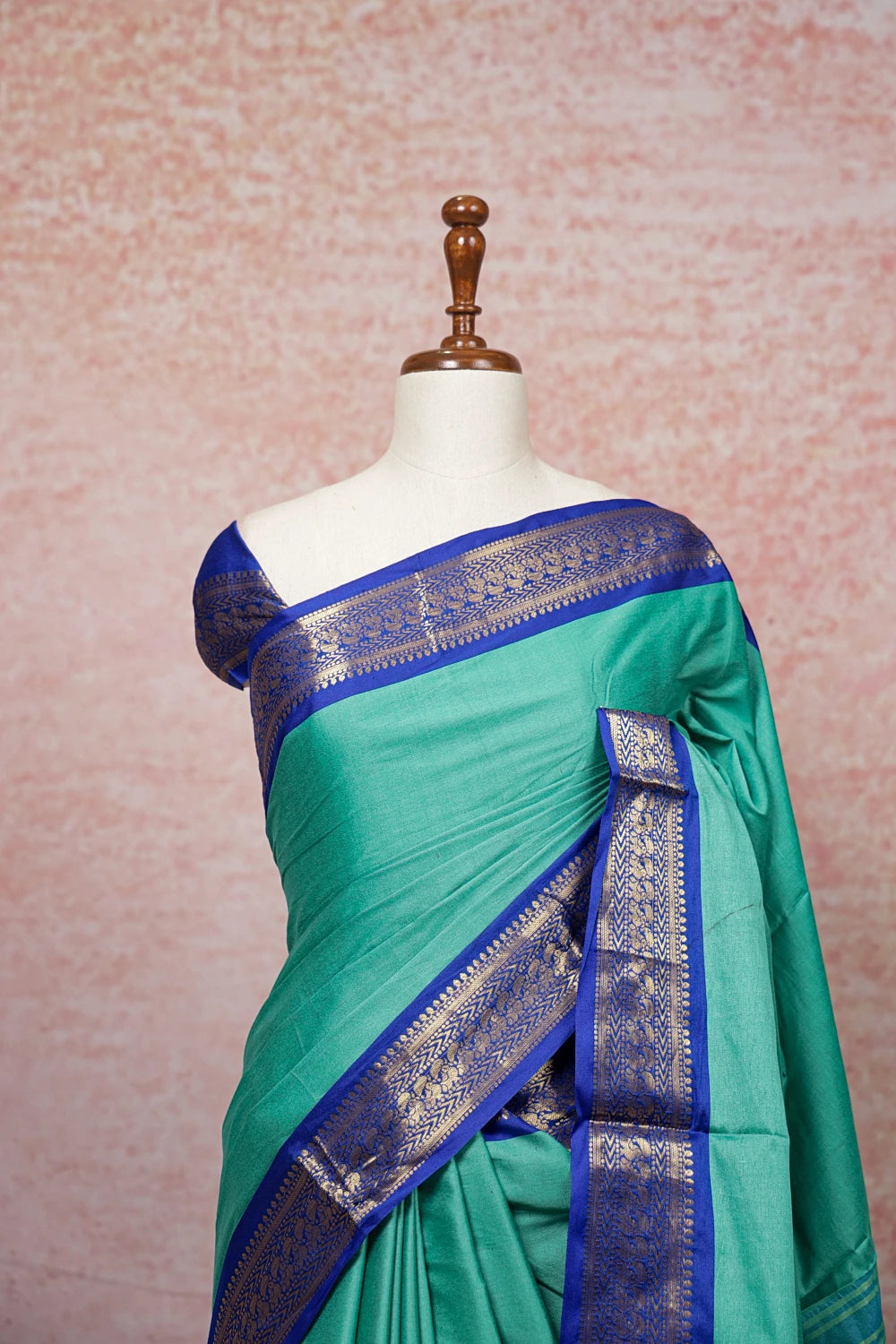 Green Semi Tussar Saree