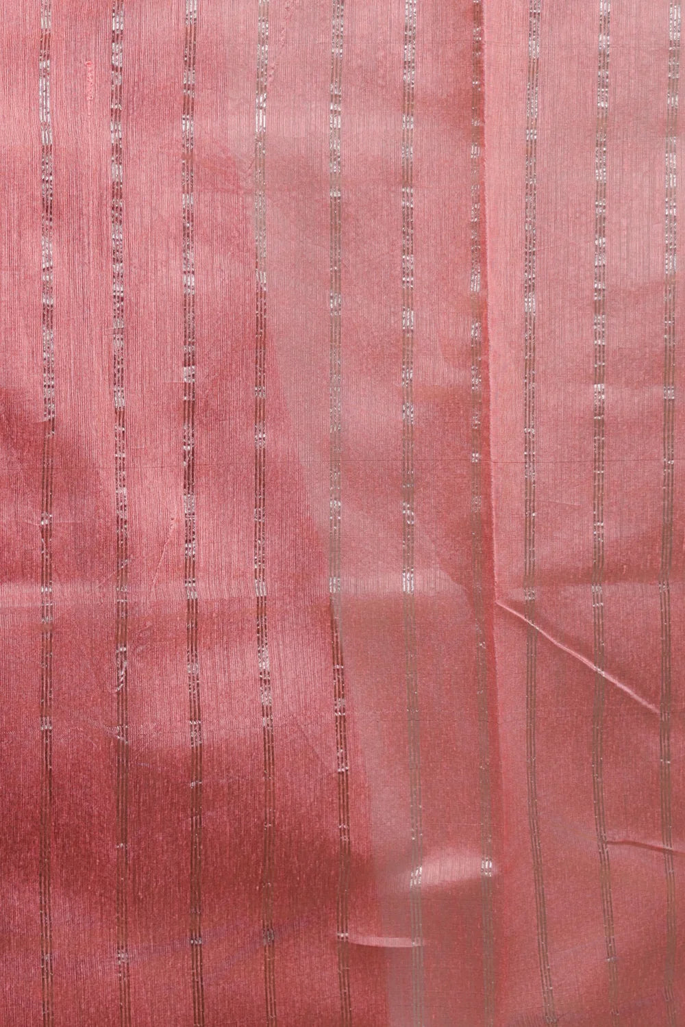 Peach Chanderi Cotton Saree