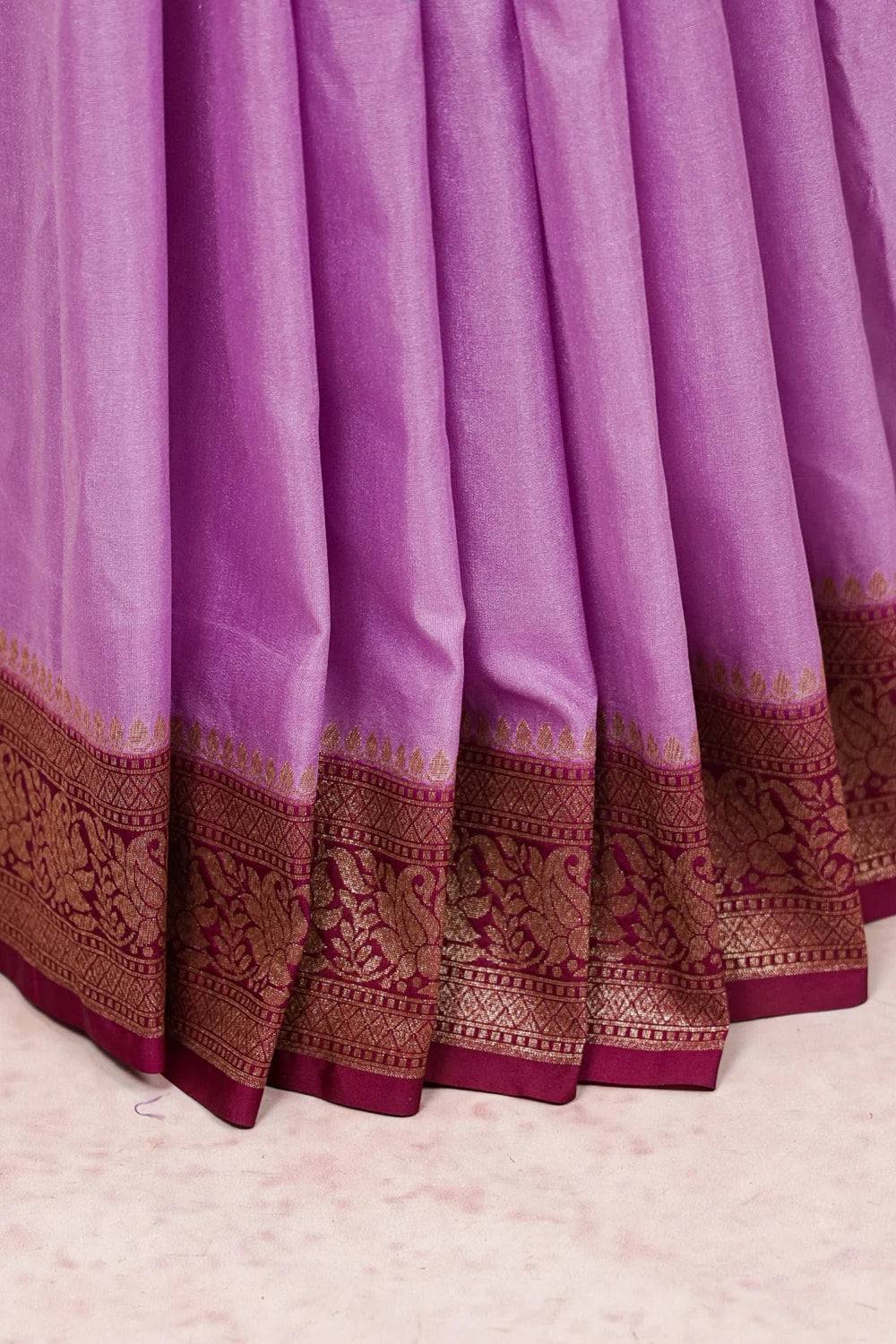Lavender Chiffon Saree