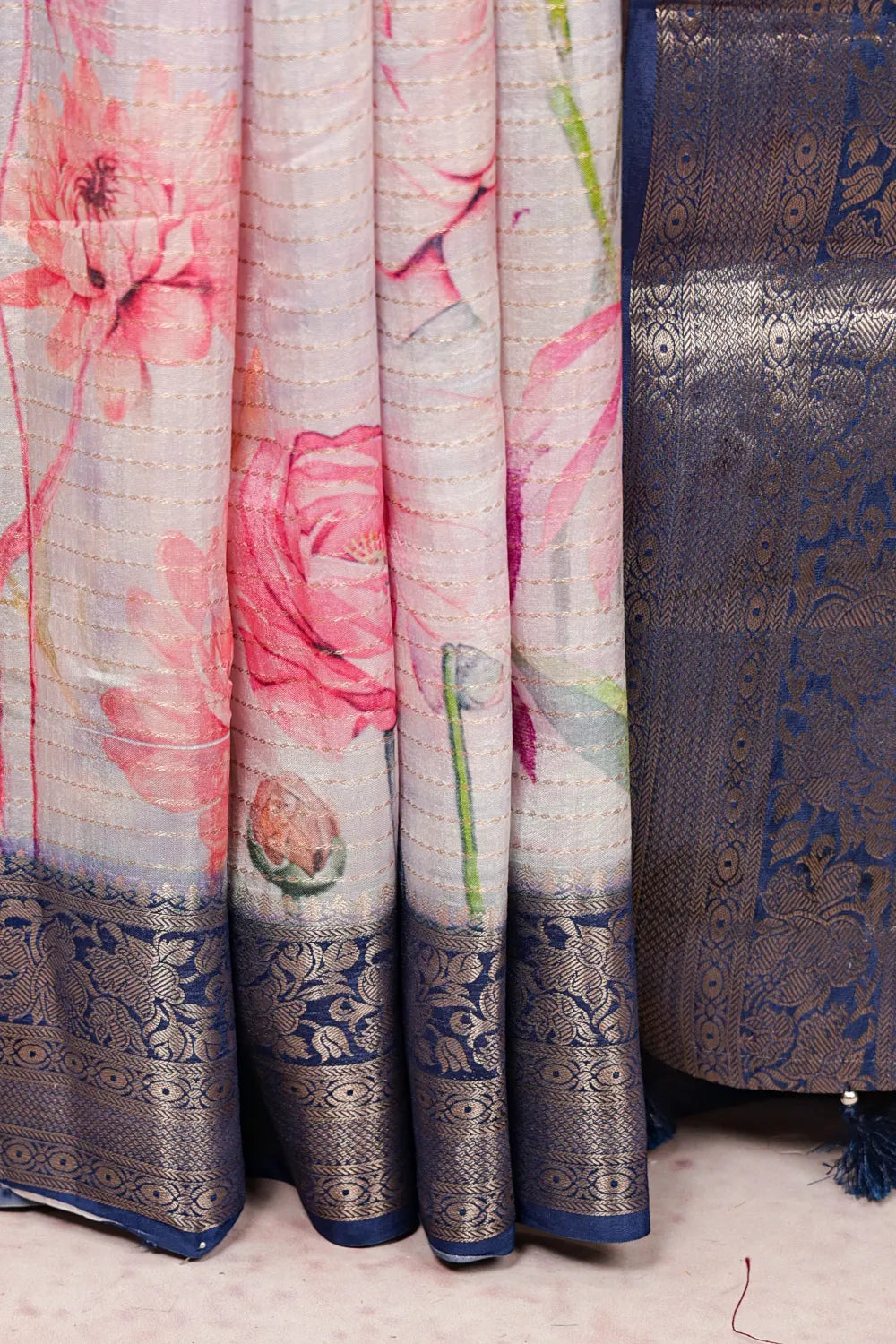 Multi Color Semi Tussar Saree