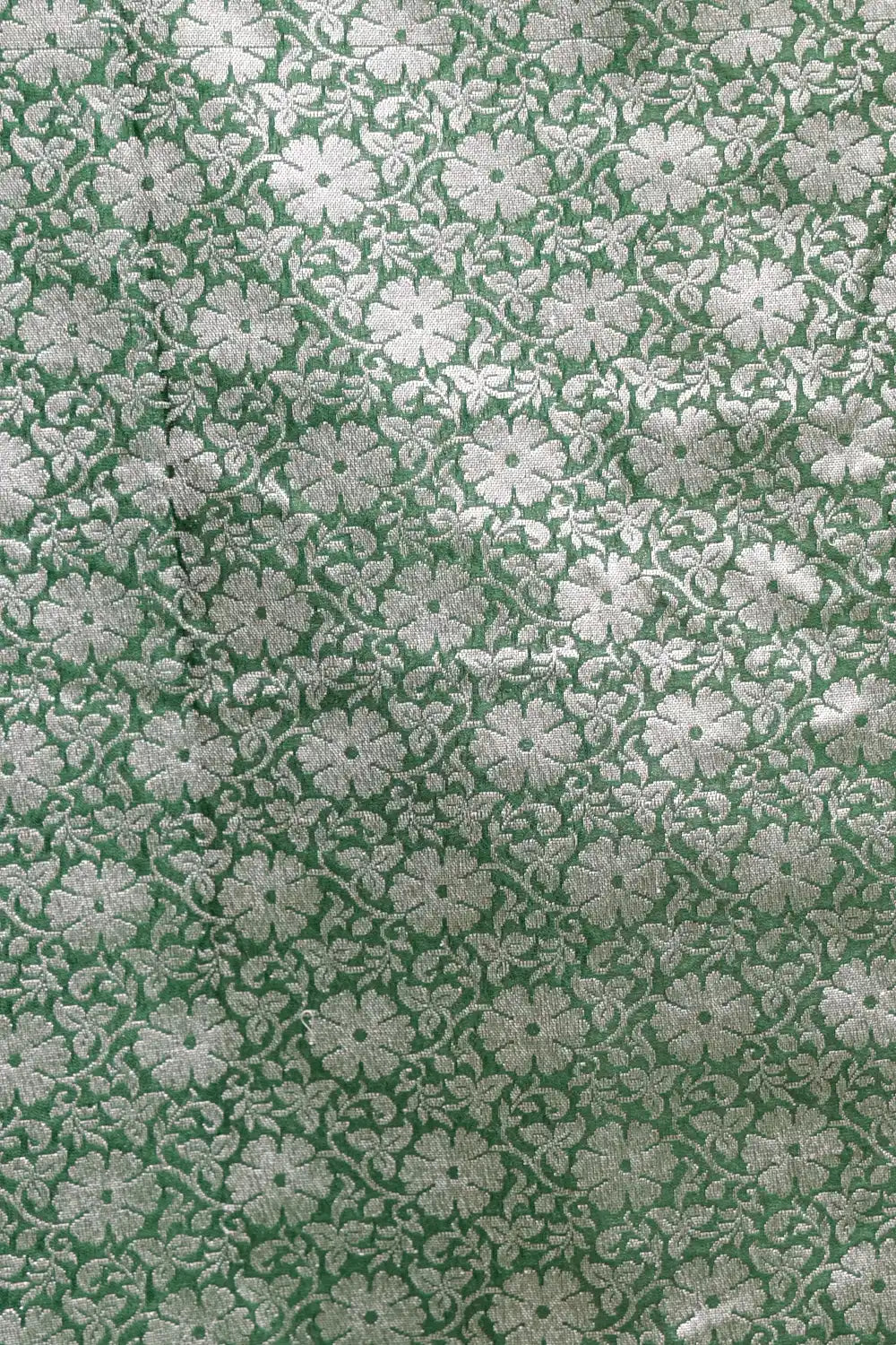Green Semi Banarasi Saree