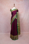 Purple Soft Cotton Saree