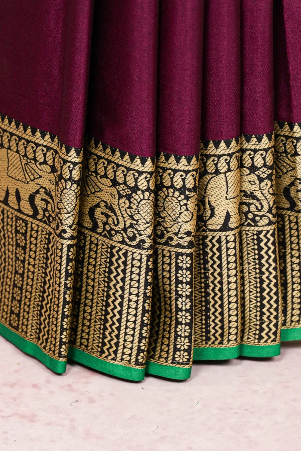 Purple Soft Cotton Saree