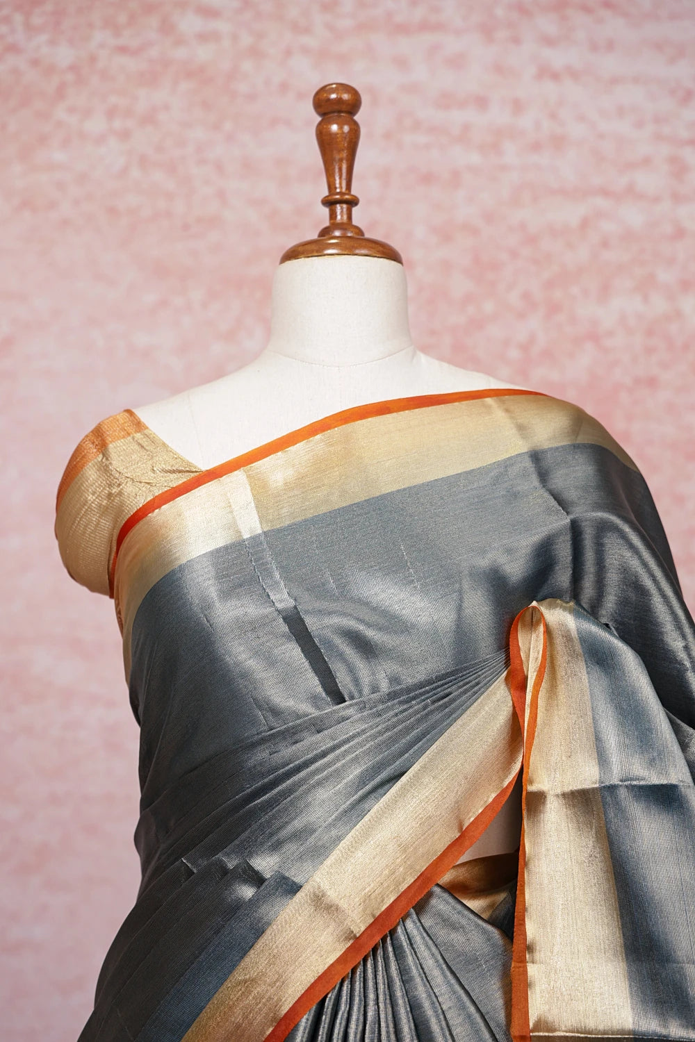 Blue Semi Tissue Saree