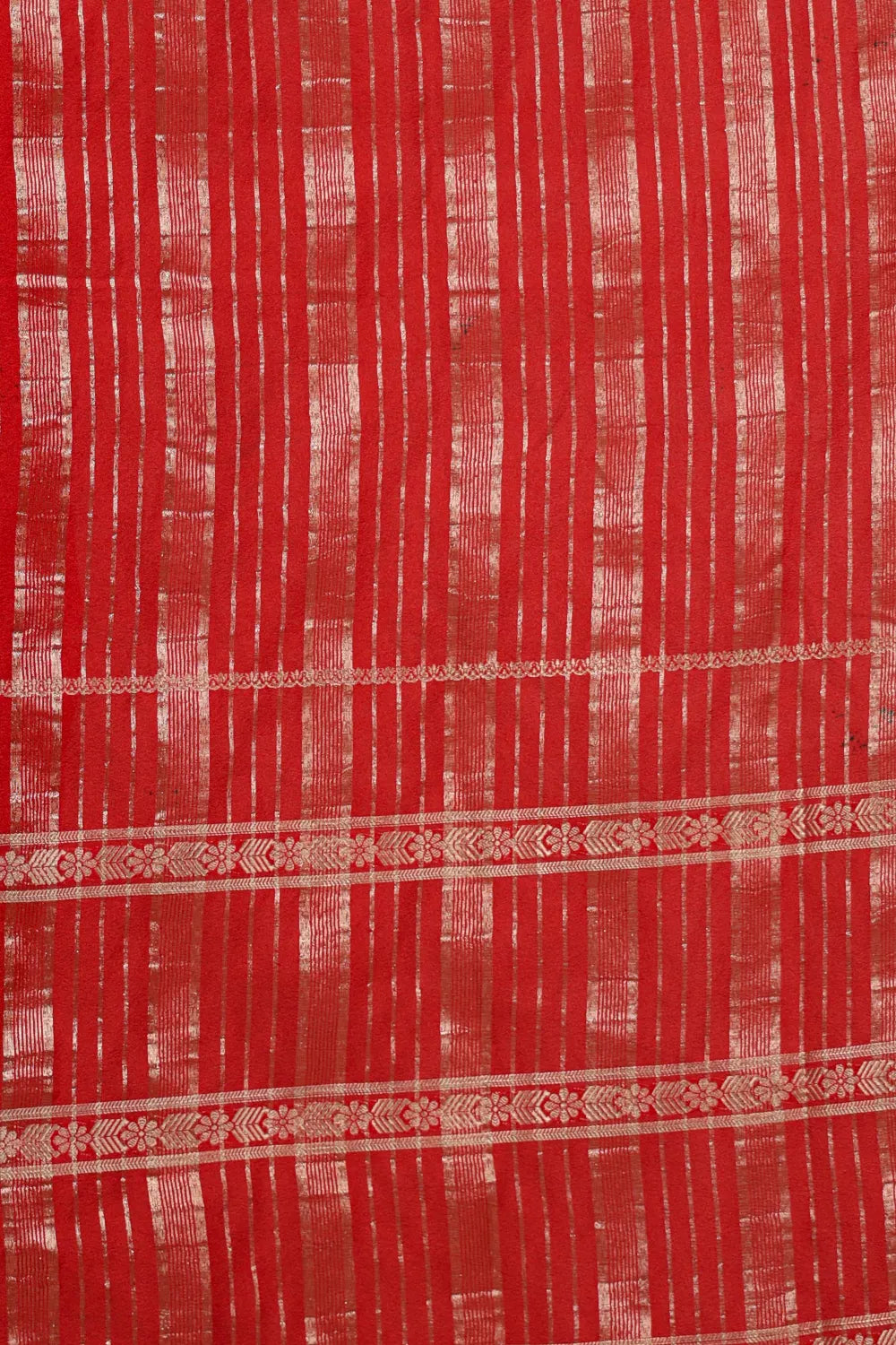 Red Binni Silk Saree