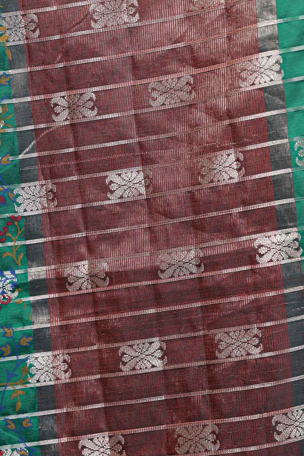 Green Semi Silk Saree