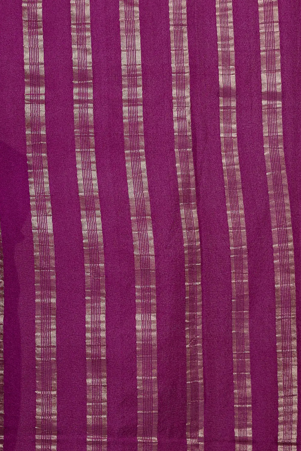 Purple Semi Chiffon Saree