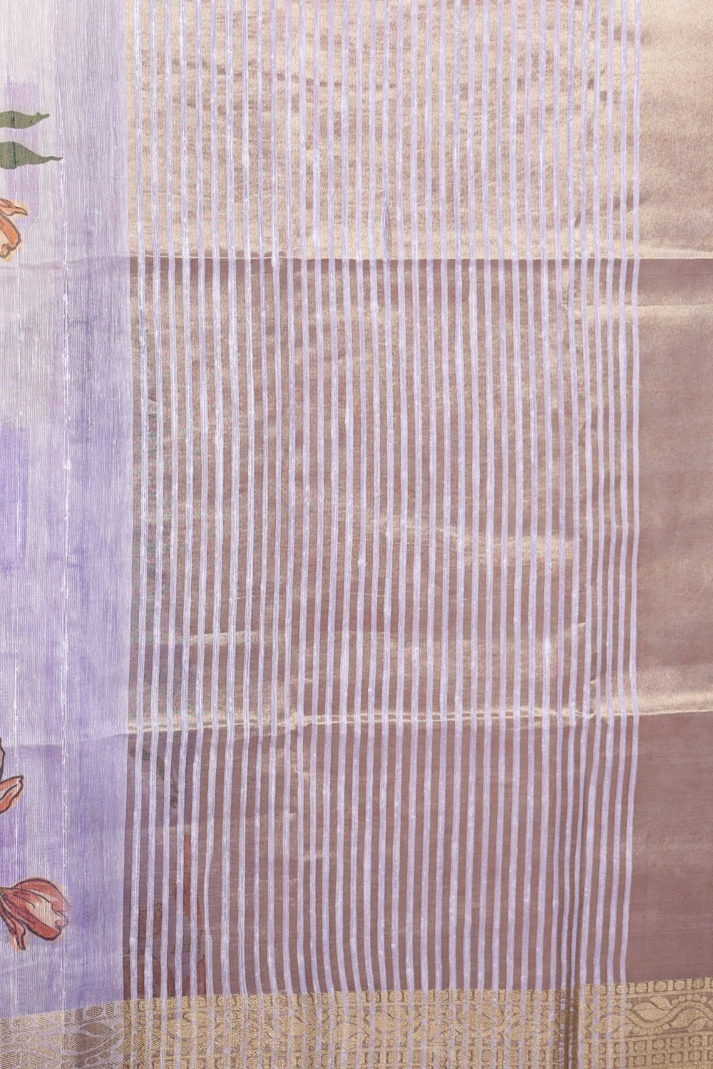 Lavender Semi Chanderi Saree