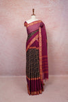 Navy Blue Cotton Saree