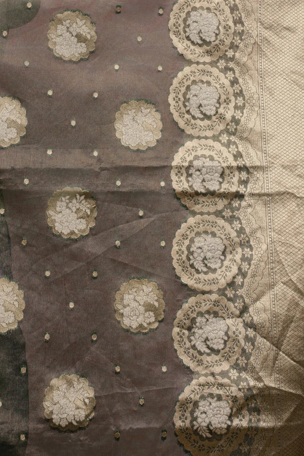 Green Semi Tissue Saree