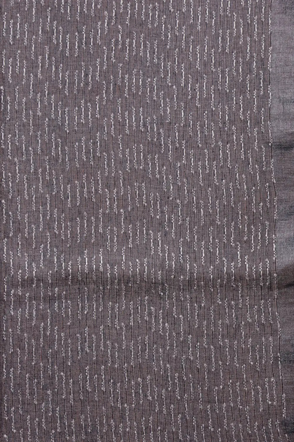 Grey Tussar Silk Saree