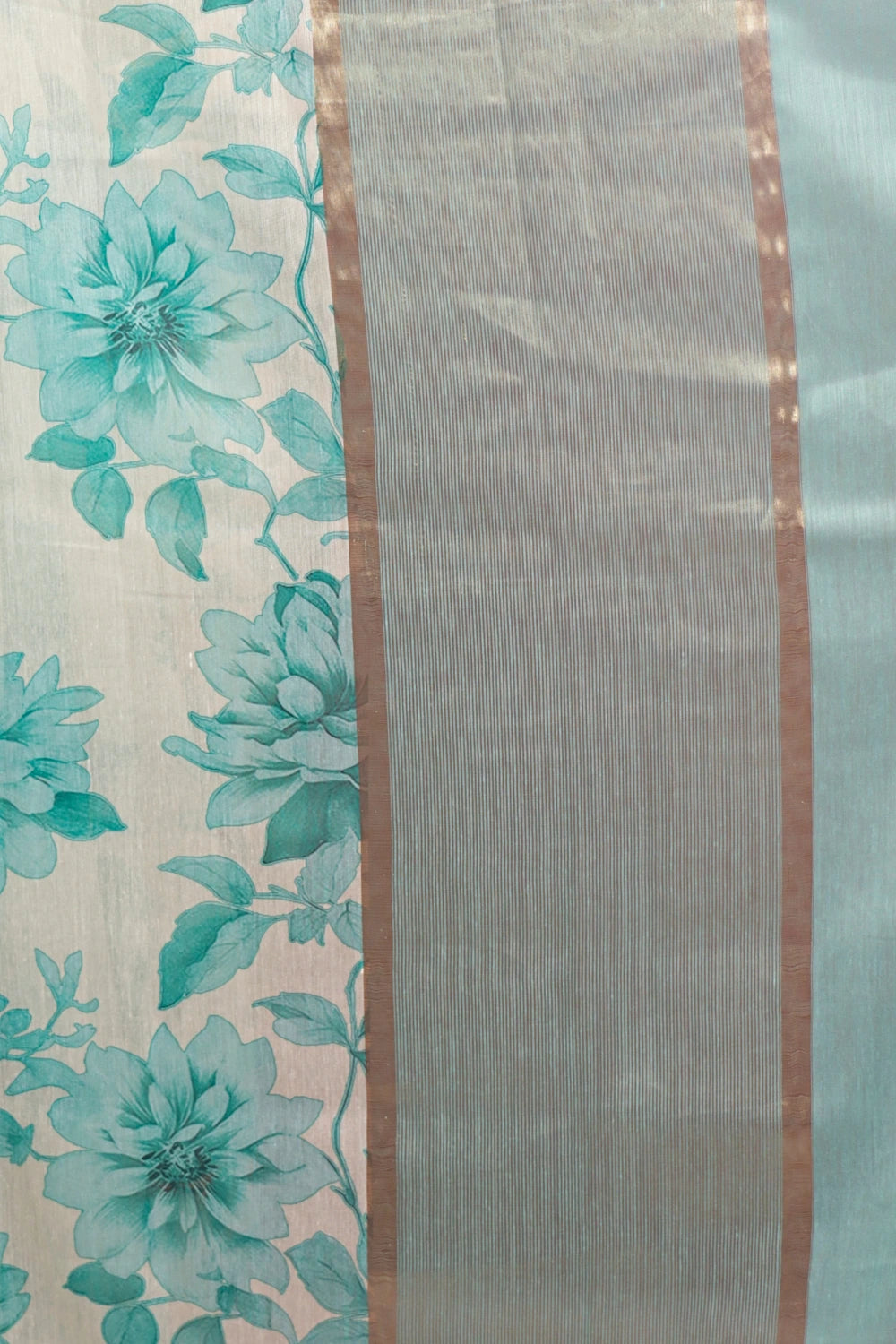 Cream Semi Chanderi Saree