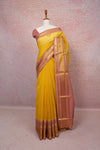 Yellow Cotton Silk Saree