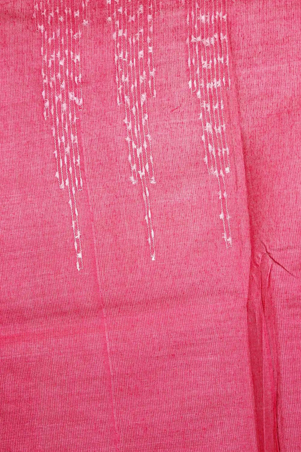 Magenta Tussar Silk Saree