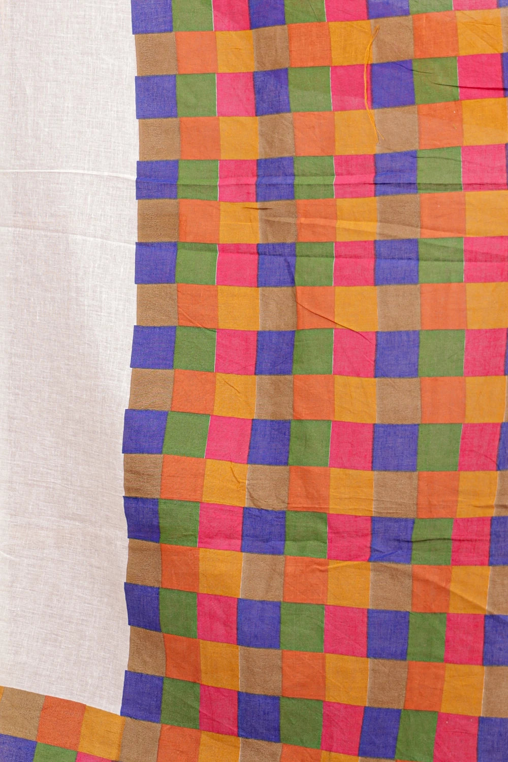 Cream Mul Cotton Kerala Saree