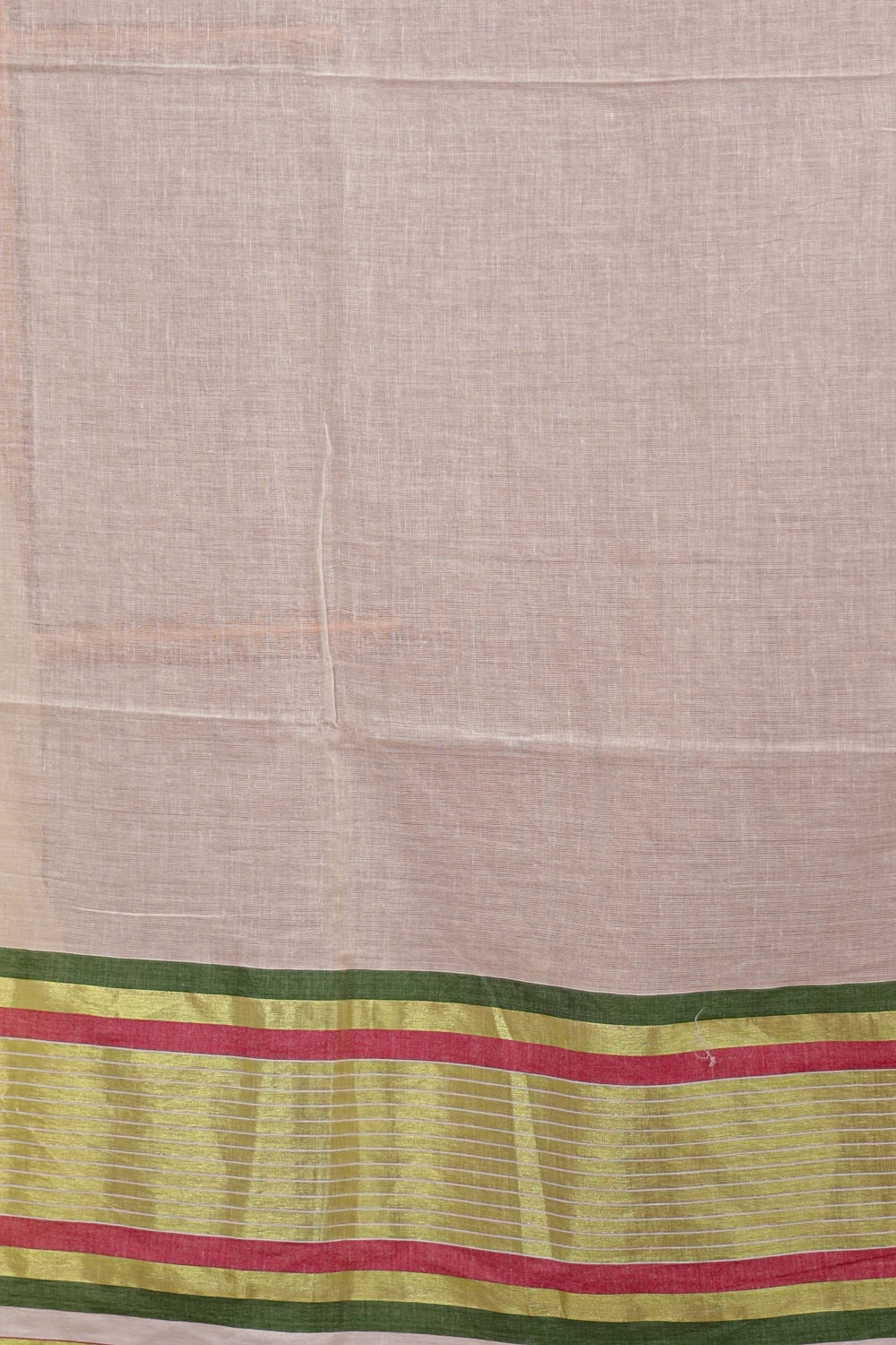 Cream Mul Cotton Kerala Saree