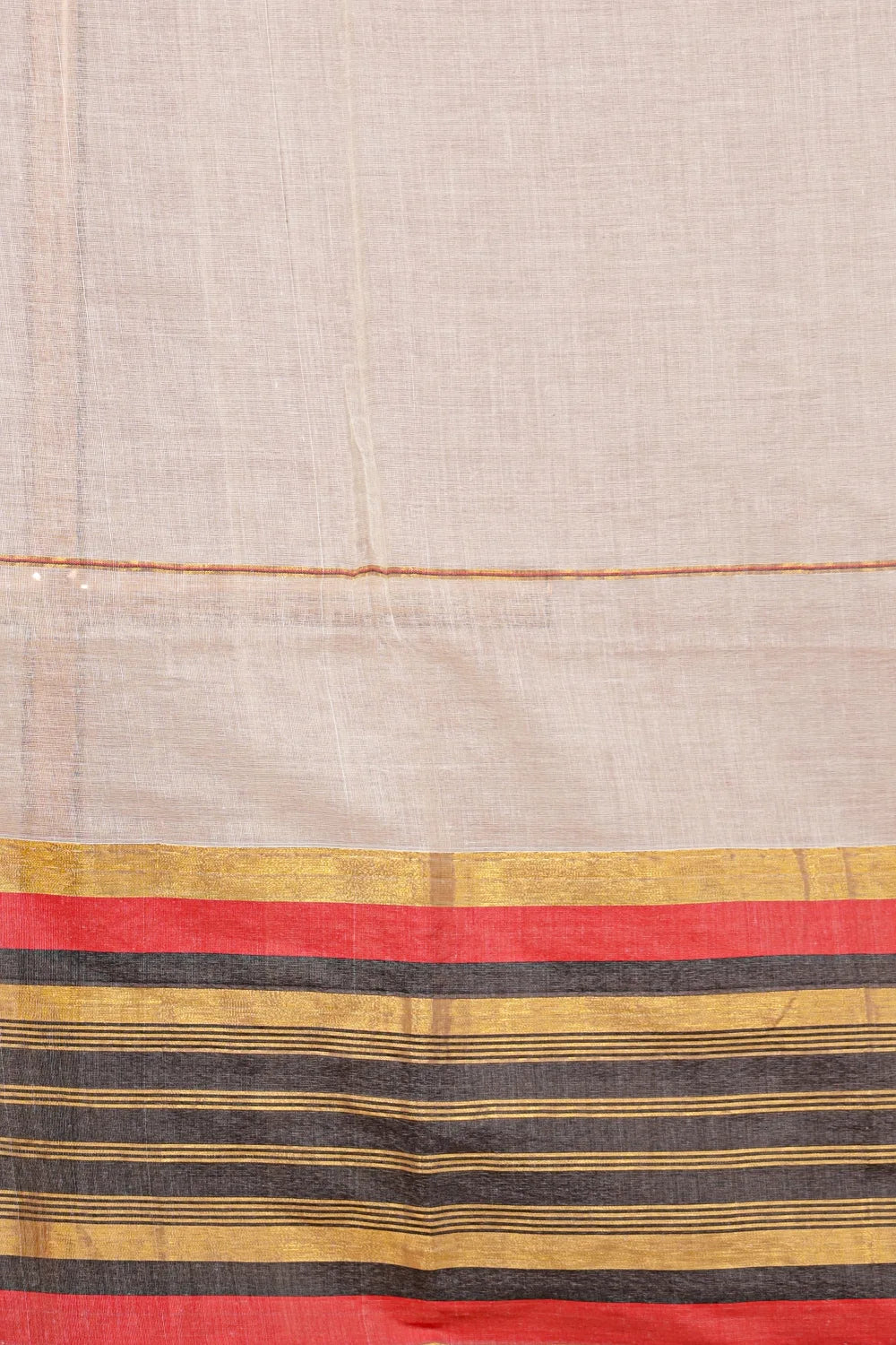 Cream Mul Cotton Kerala Saree